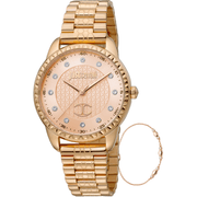 Just Cavalli Dame Rosaguld Ur JC1L176M0075 - Urma.dk
