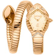 Just Cavalli Dame Rustfrit Stål Guldfarvet Champagne Ur JC1L356M0025 - Urma.dk