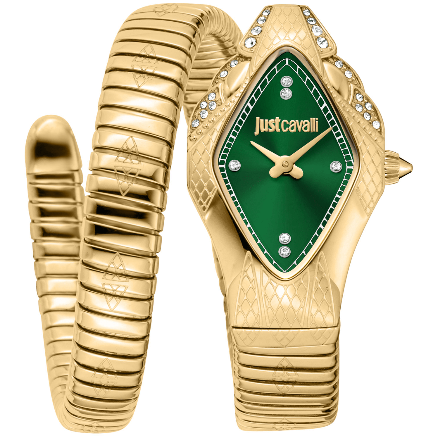 Just Cavalli Dame Rustfrit Stål Guldfarvet Ur JC1L306M0045 - Urma.dk