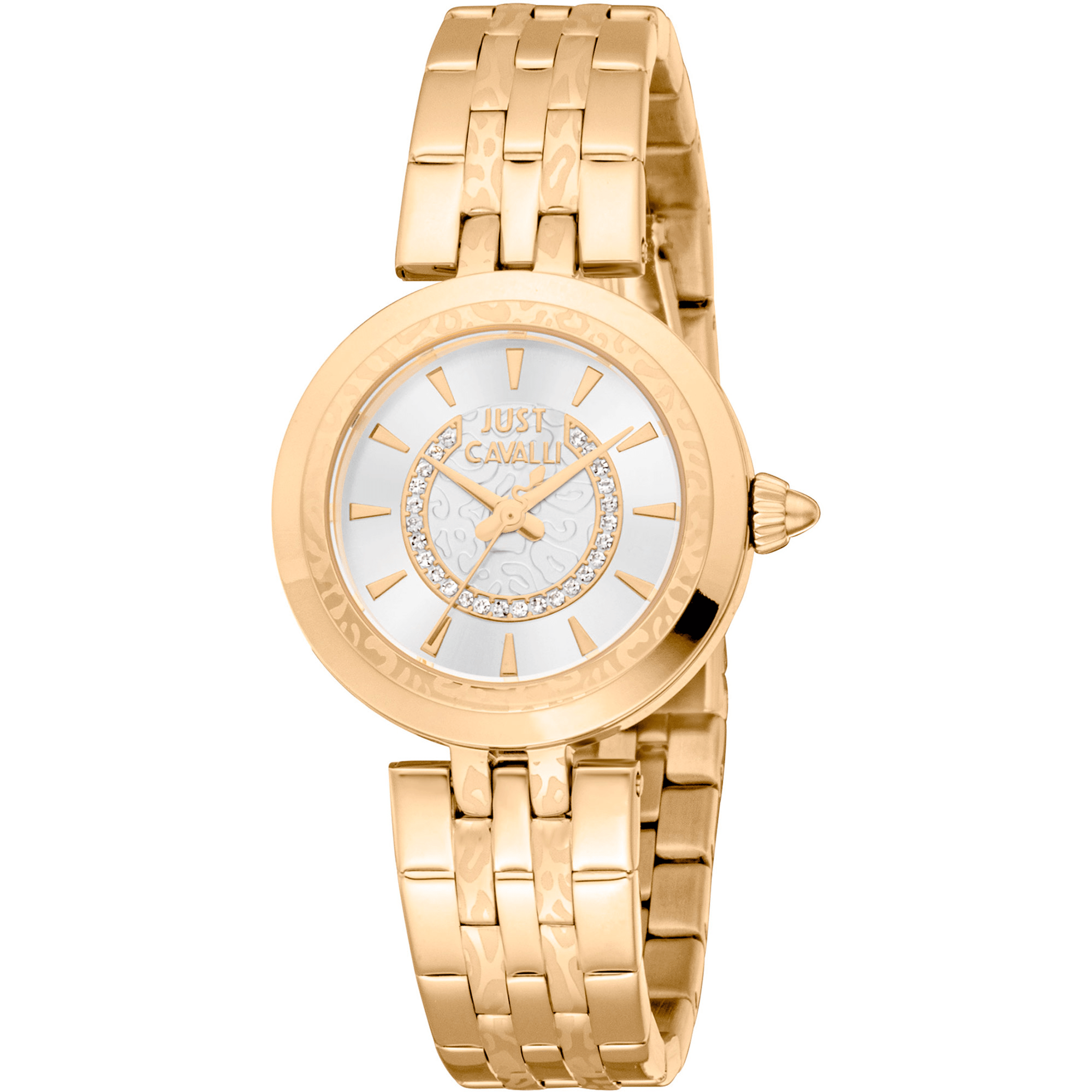 Just Cavalli Dame Rustfrit Stål Guldfarvet Ur JC1L314M0055 - Urma.dk