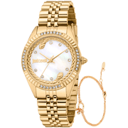 Just Cavalli Dame Rustfrit Stål Guldfarvet Ur JC1L361M0055 - Urma.dk
