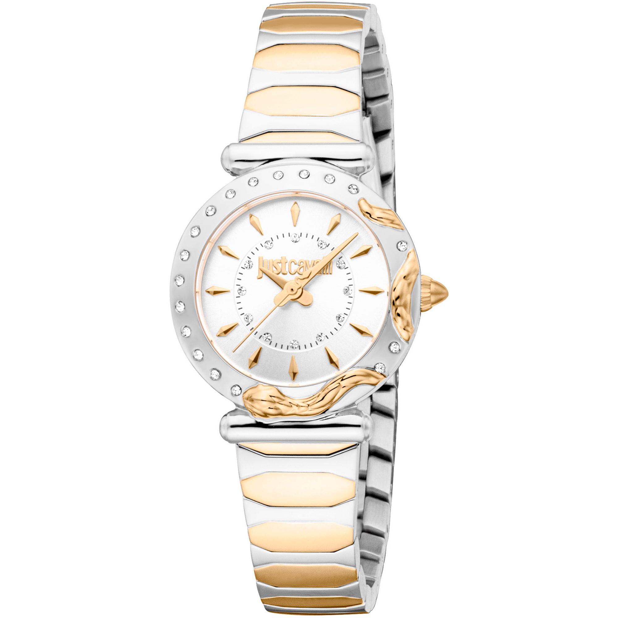 Just Cavalli Dame Rustfrit Stål Guld/Sølv Ur JC1L363M0065 - Urma.dk