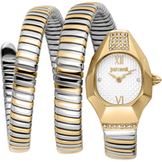 Just Cavalli Dame Rustfrit Stål Guld/Sølvgrå Sølvgrå Ur JC1L397M0065 - Urma.dk