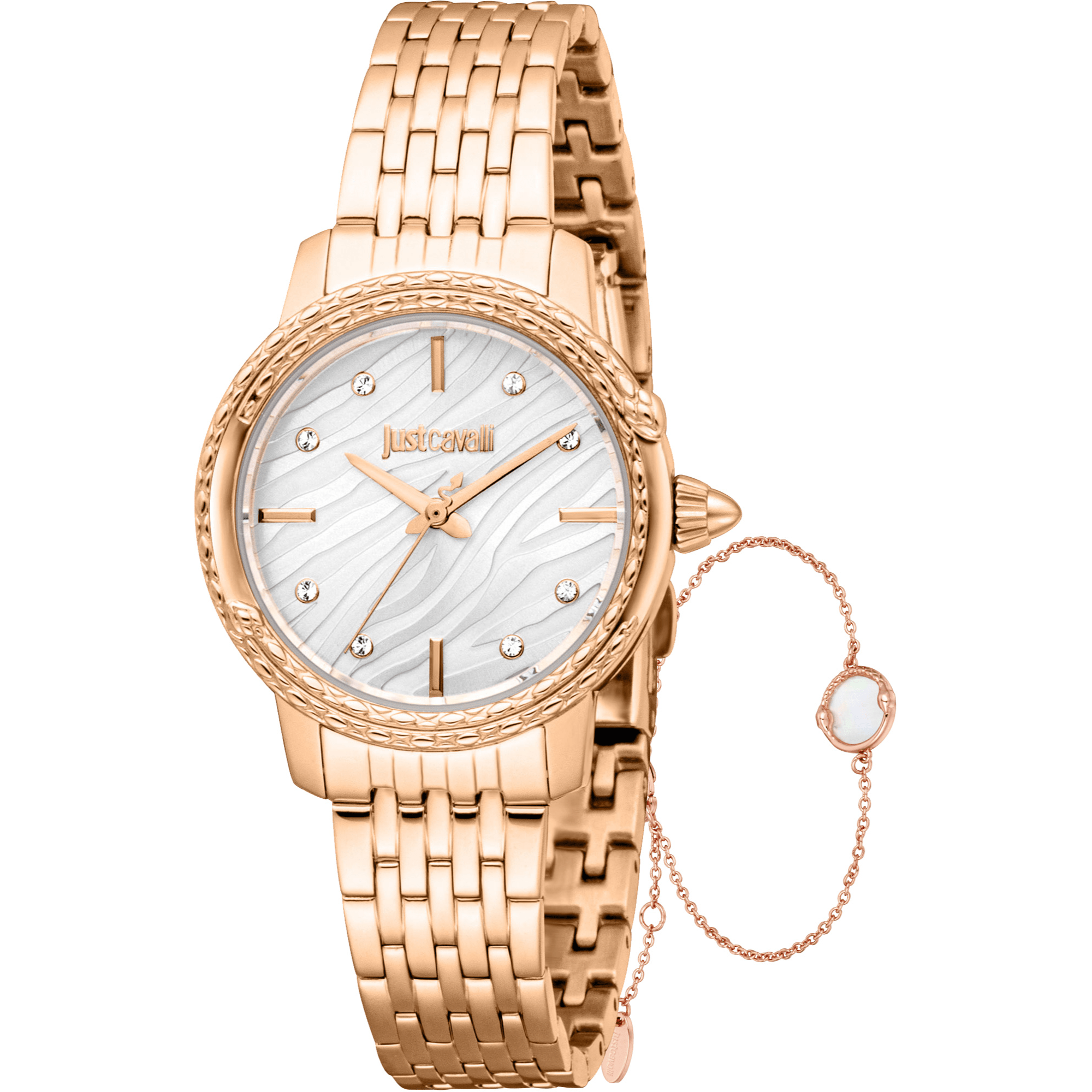 Just Cavalli Dame Rustfrit Stål Rosaguld Ur JC1L336M0075 - Urma.dk