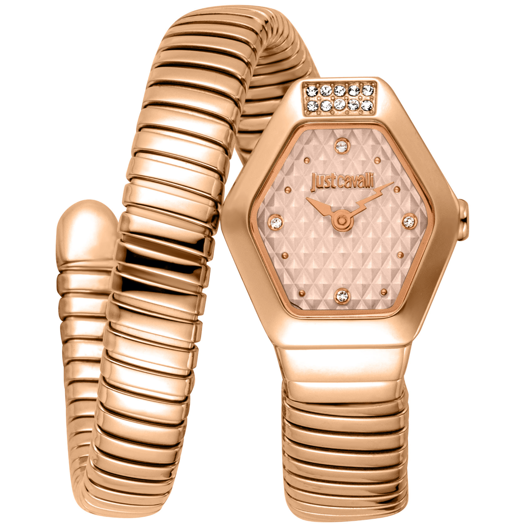 Just Cavalli Dame Rustfrit Stål Rosaguld Ur JC1L394M0045 - Urma.dk
