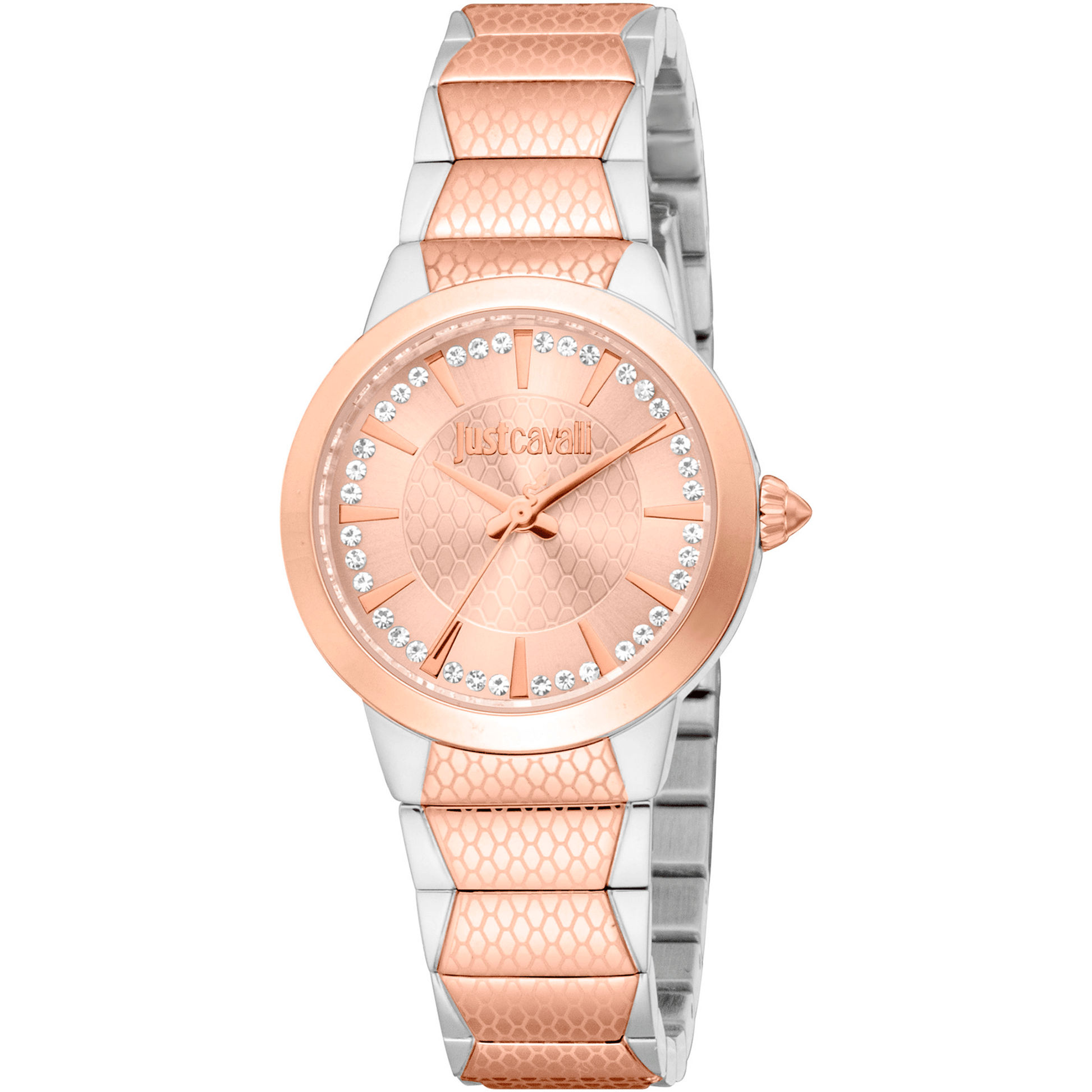 Just Cavalli Dame Rustfrit Stål Rose Gold/Sølv Ur JC1L335M0055 - Urma.dk
