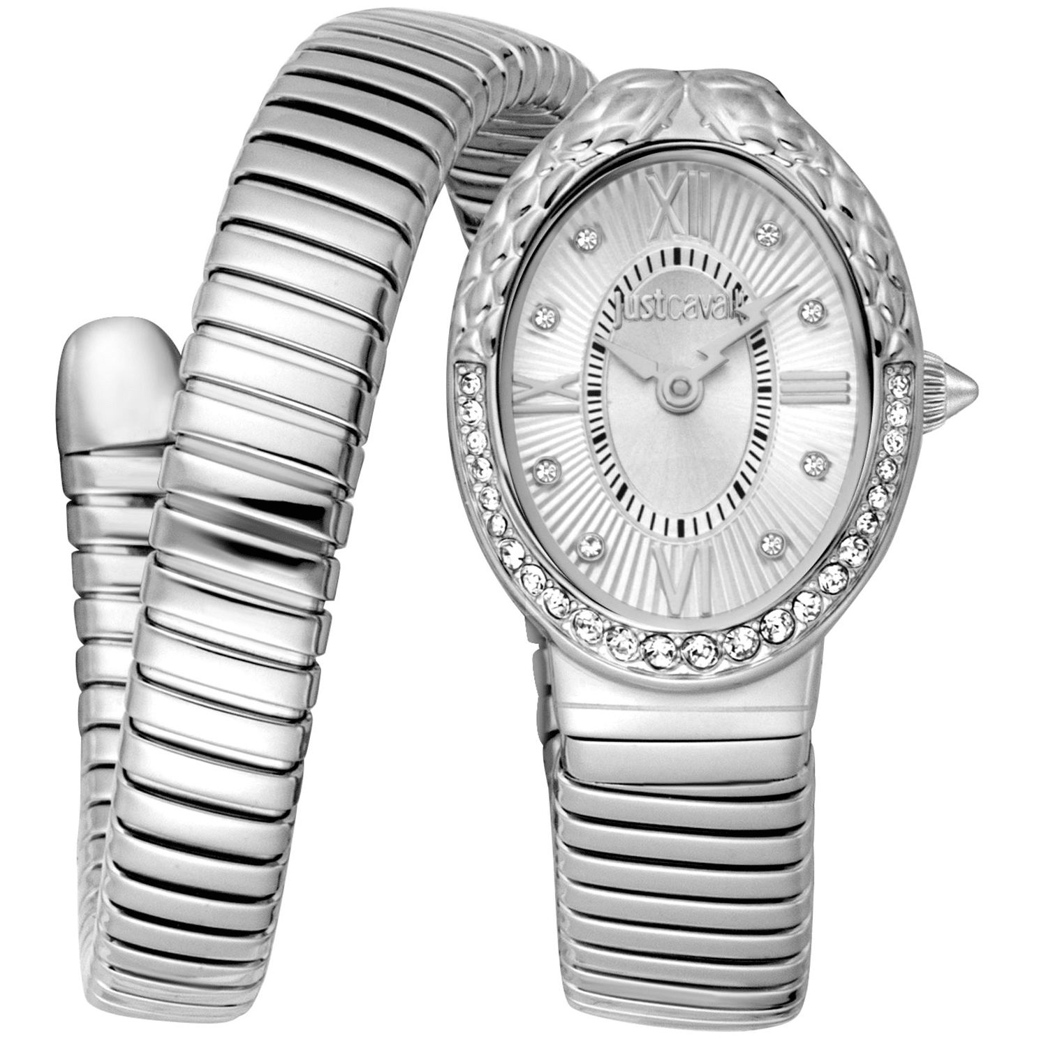 Just Cavalli Dame Rustfrit Stål Sølvgrå Ur JC1L390M0015 - Urma.dk
