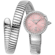 Just Cavalli Dame Rustfrit Stål Sølvgrå/Pink Ur JC1L351M0015 - Urma.dk