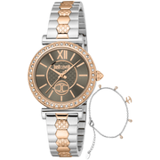 Just Cavalli Dame Rustfrit Stål Sølv/Rosaguld Grå Ur JC1L273M0095 - Urma.dk