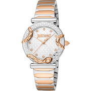 Just Cavalli Dame Rustfrit Stål Sølv/Rosaguld Ur JC1L234M0265 - Urma.dk