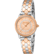 Just Cavalli Dame Rustfrit Stål Sølv/Rosaguld Ur JC1L258M0275 - Urma.dk