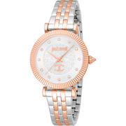 Just Cavalli Dame Rustfrit Stål Sølv/Rosaguld Ur JC1L266M0065 - Urma.dk