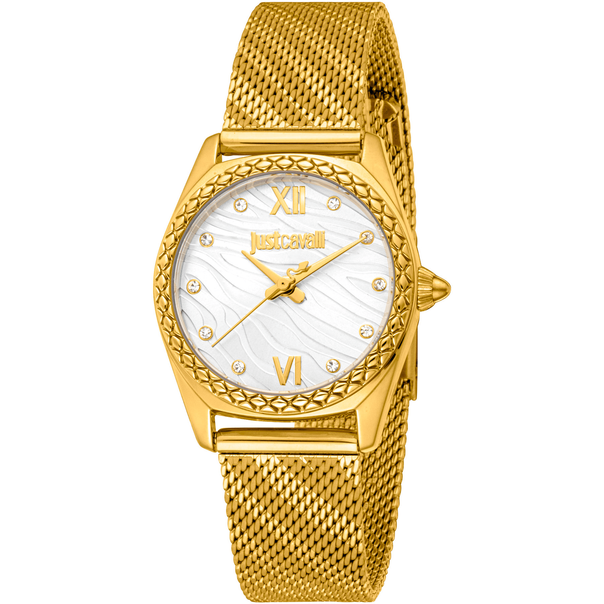 Just Cavalli Dame Sølv Guld Stål Ur JC1L313M0025 - Urma.dk