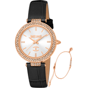 Just Cavalli Dame Sølv Sort Ur JC1L274L0035 - Urma.dk