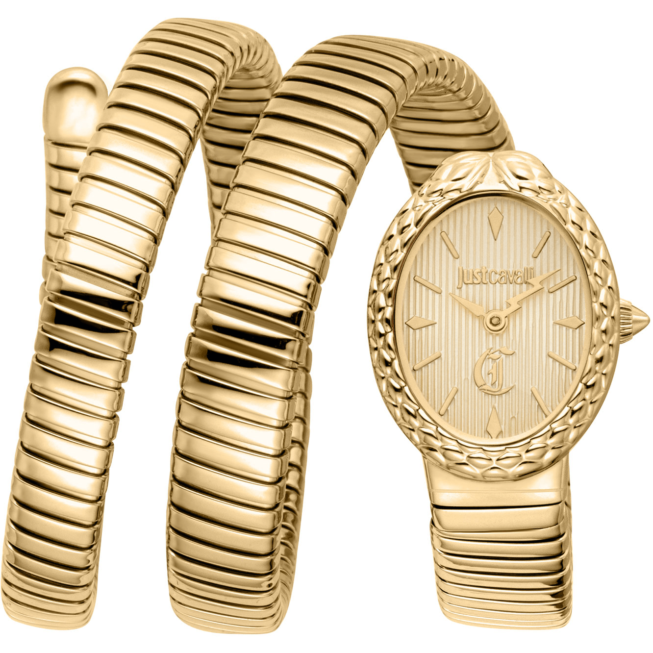 Just Cavalli Dame Ur Rustfrit Stål Gul Guld Champagne JC1L391M0025 - Urma.dk