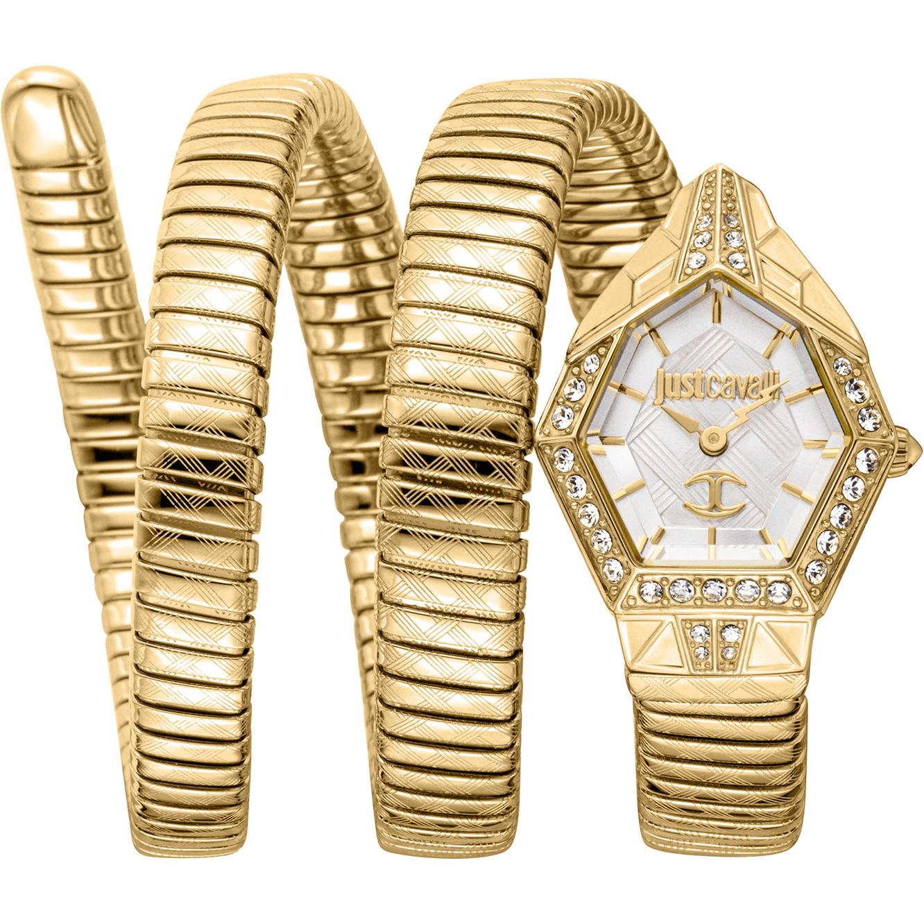 Just Cavalli Dame Ur Rustfrit Stål Gul Guld Sølv JC1L304M0025 - Urma.dk