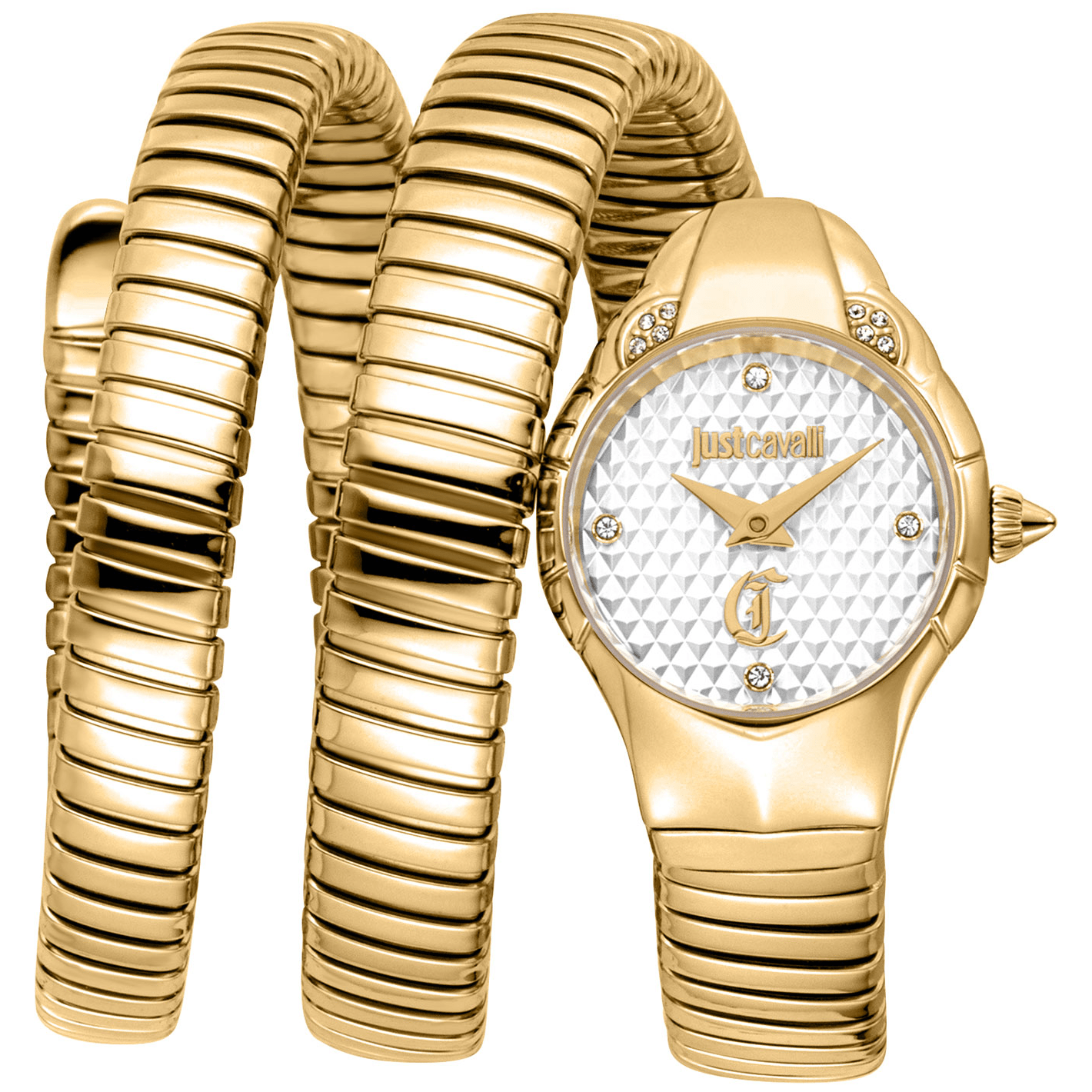 Just Cavalli Dame Ur Rustfrit Stål Gul Guld Sølv JC1L393M0025 - Urma.dk