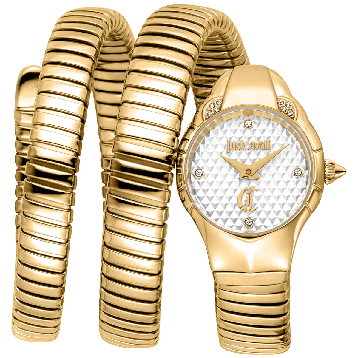 Just Cavalli Dame Ur Rustfrit Stål Gul Guld Sølv JC1L393M0025 - Urma.dk
