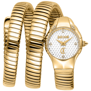 Just Cavalli Dame Ur Rustfrit Stål Gul Guld Sølv JC1L393M0025 - Urma.dk