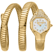 Just Cavalli Dame Ur Rustfrit Stål Guld Snake JC1L193M0025 - Urma.dk