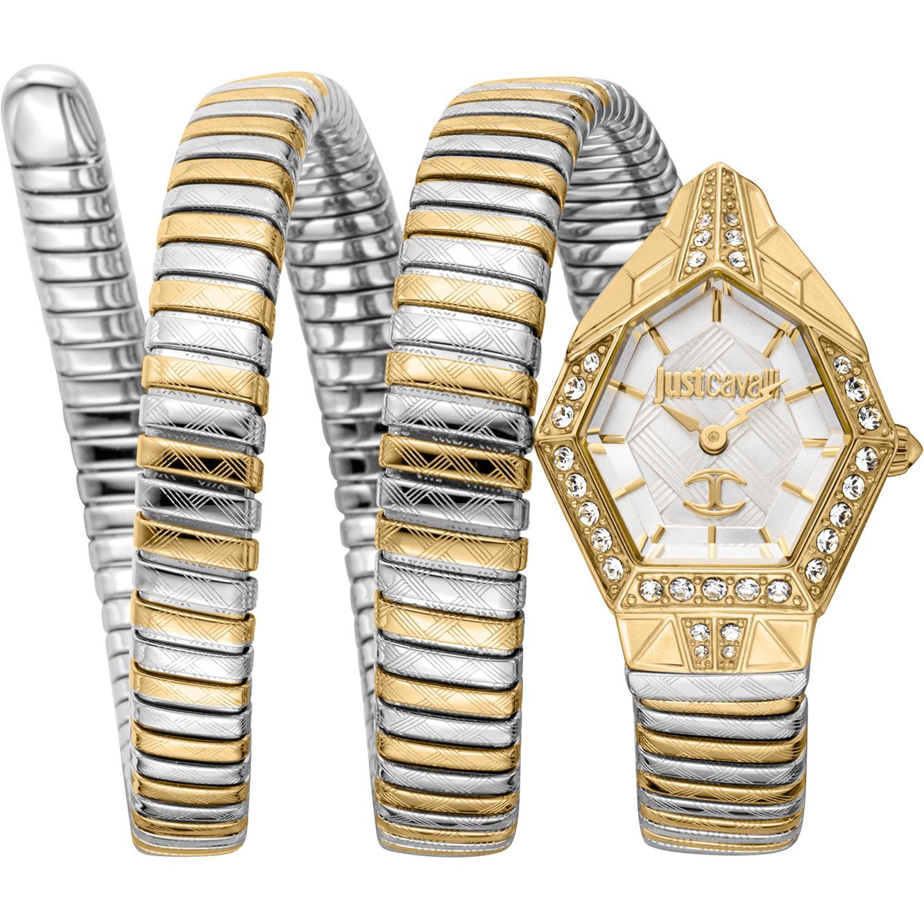 Just Cavalli Dame Ur Rustfrit Stål Guld Sølv Sølv JC1L304M0055 - Urma.dk
