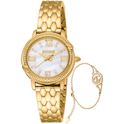 Just Cavalli Dame Ur Rustfrit Stål Guldfarvet Analog JC1L276M0055 - Urma.dk