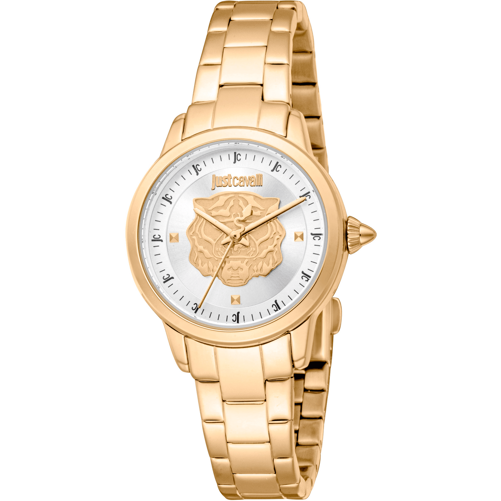 Just Cavalli Dame Ur Rustfrit Stål Guldfarvet Analog JC1L334M0055 - Urma.dk