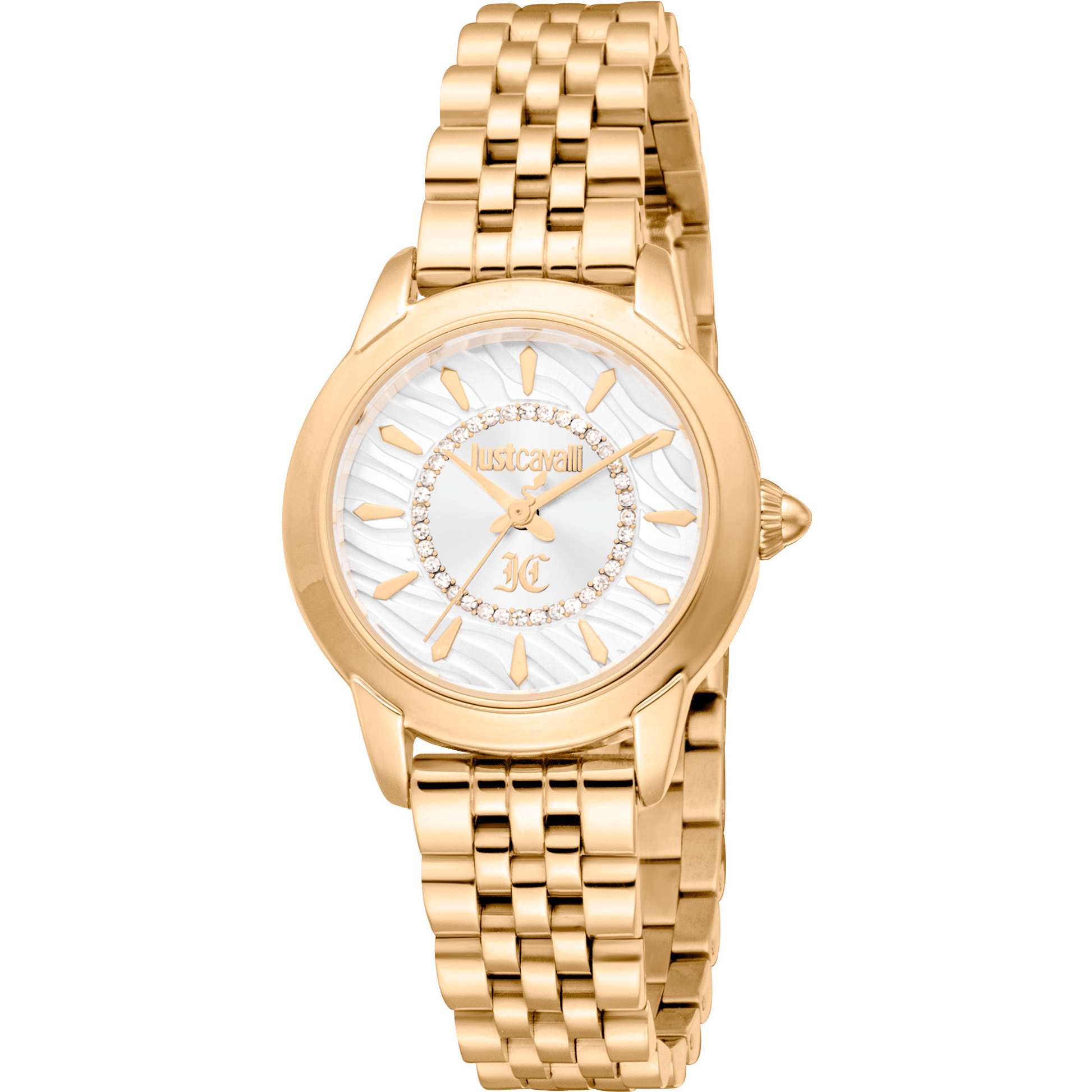 Just Cavalli Dame Ur Rustfrit Stål Guldfarvet Sølv JC1L333M0025 - Urma.dk