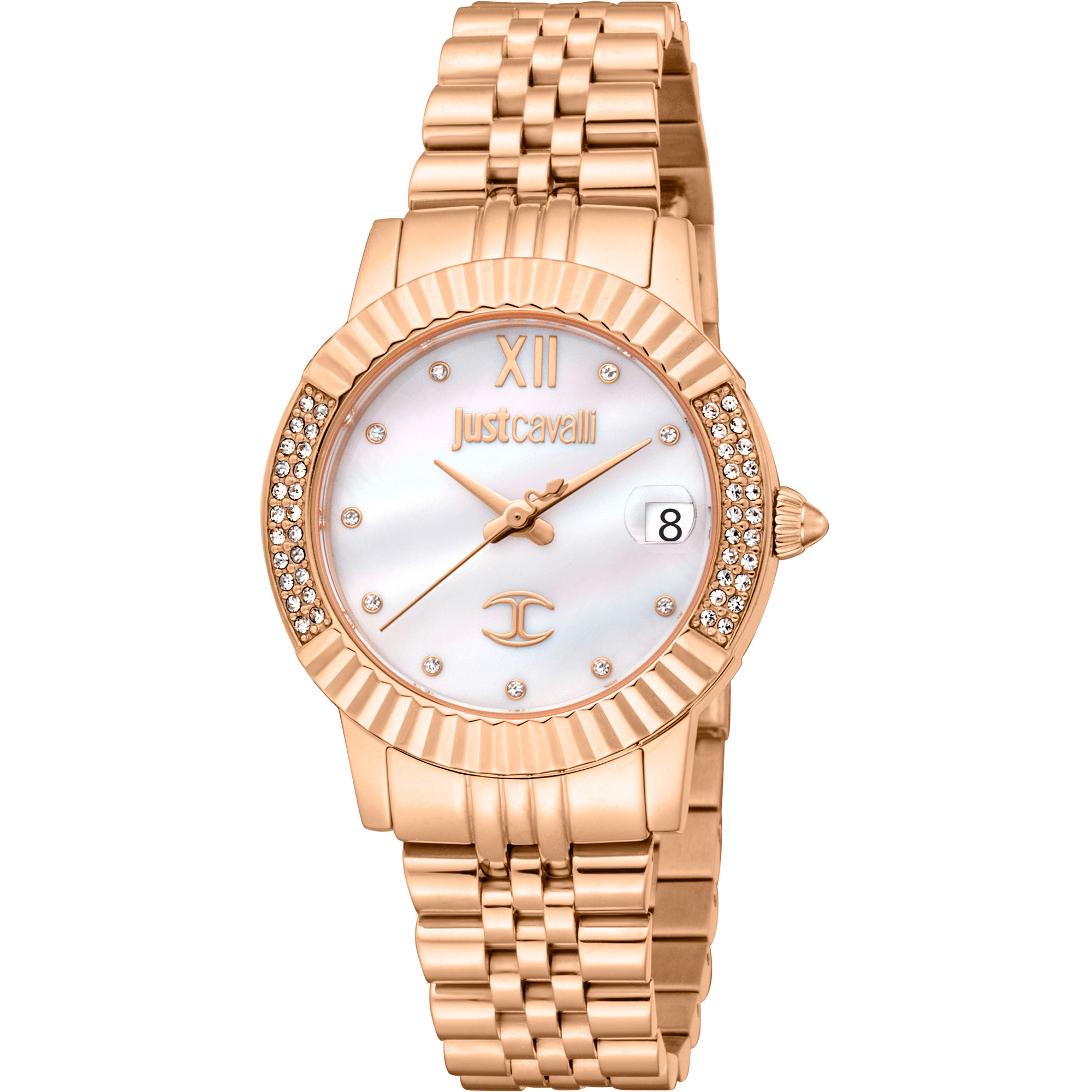 Just Cavalli Dame Ur Rustfrit Stål Rosaguld Analog JC1L199M0045 - Urma.dk
