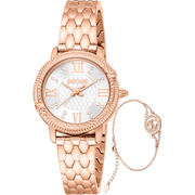 Just Cavalli Dame Ur Rustfrit Stål Rosaguld Sølv Analog JC1L276M0075 - Urma.dk