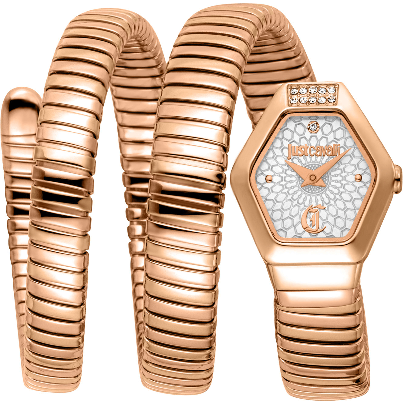 Just Cavalli Dame Ur Rustfrit Stål Rosaguld Sølv JC1L395M0045 - Urma.dk