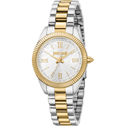 Just Cavalli Dame Ur Rustfrit Stål Sølv & Guldfarvet Analog JC1L388M0095 - Urma.dk