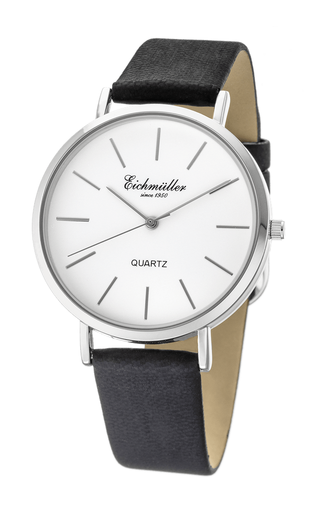 Klassisk herreur med gylden urkasse og sort læderrem - Urma.dk