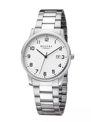 Klassisk herreur med lænke, Hvid skive - 38 mm - Urma.dk