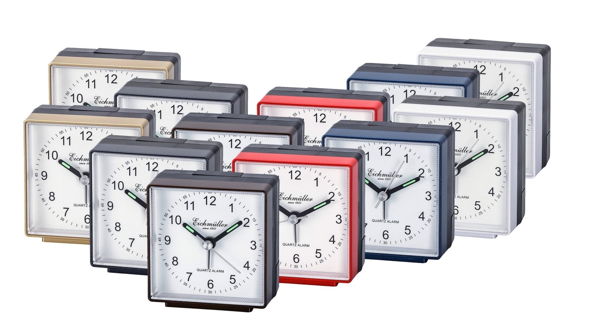 Kompakte vækkeure med lydløs sekundviser - Urma.dk