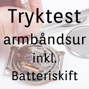Tryktest og batteriskift 