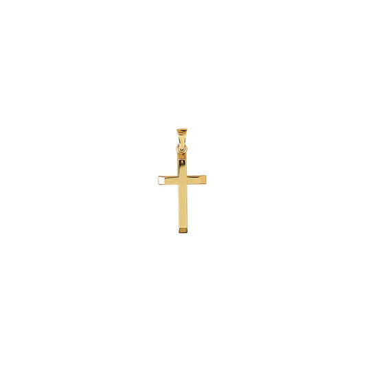 Kors vedhæng i 8 karat guld - 13,5 x 22,5 mm - Urma.dk