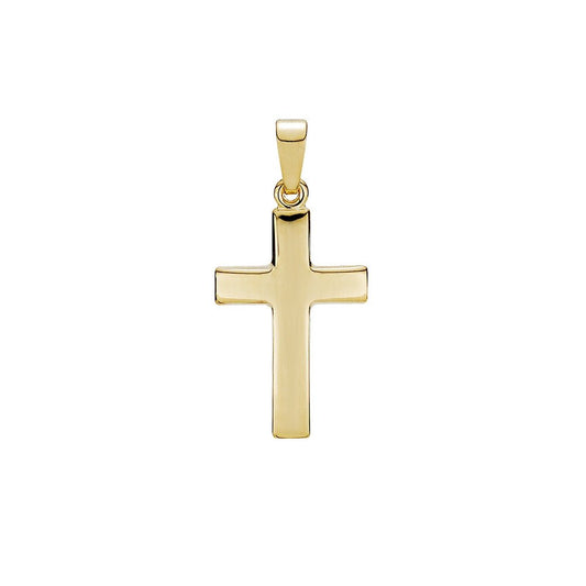Kors vedhæng i 8 karat guld, blank 18x12 mm - Urma.dk