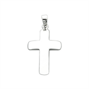 Kors vedhæng i sterling sølv - 10 x 15 mm - Urma.dk