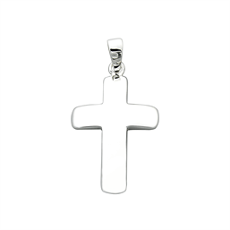 Kors vedhæng i sterling sølv - 10 x 15 mm - Urma.dk