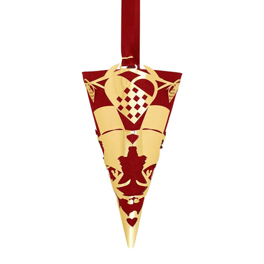 Kræmmerhus 20cm - jubilæum - 18k forgyldt - Urma.dk