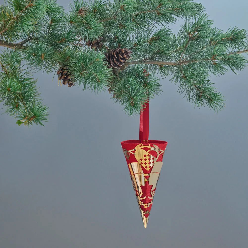 Kræmmerhus 20cm - jubilæum - 18k forgyldt - Urma.dk