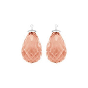 Kvartsglas facetteret farve12 m/rh sølv - par - Urma.dk