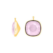 Kvartsglas facetteret farve22 m/fg sølv - par - Urma.dk