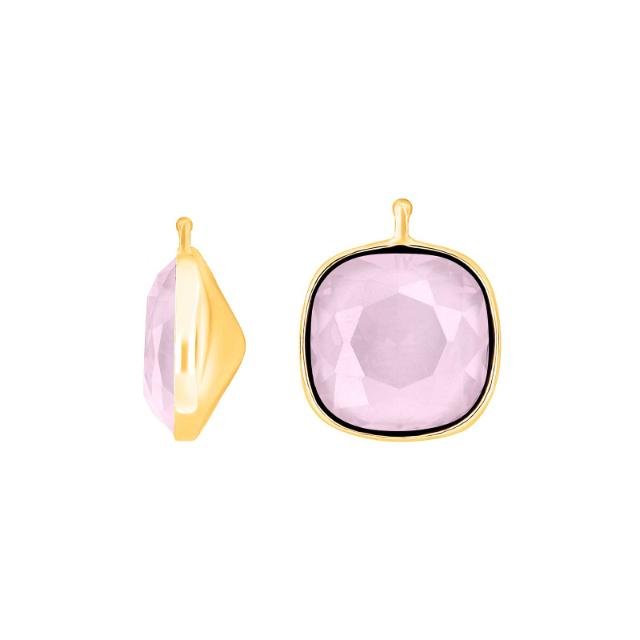 Kvartsglas facetteret farve22 m/fg sølv - par - Urma.dk