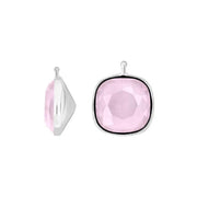 Kvartsglas facetteret farve22 m/rh sølv - par - Urma.dk