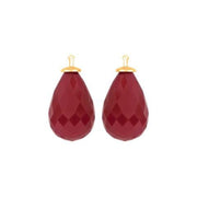 Kvartsglas facetteret farve28 m/fg sølv - par - Urma.dk