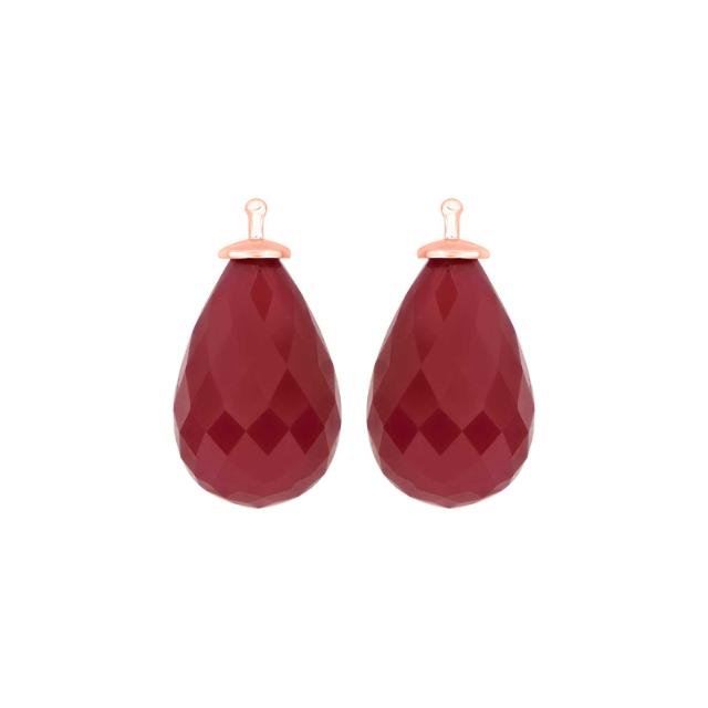 Kvartsglas facetteret farve28 m/rfg sølv - par - Urma.dk