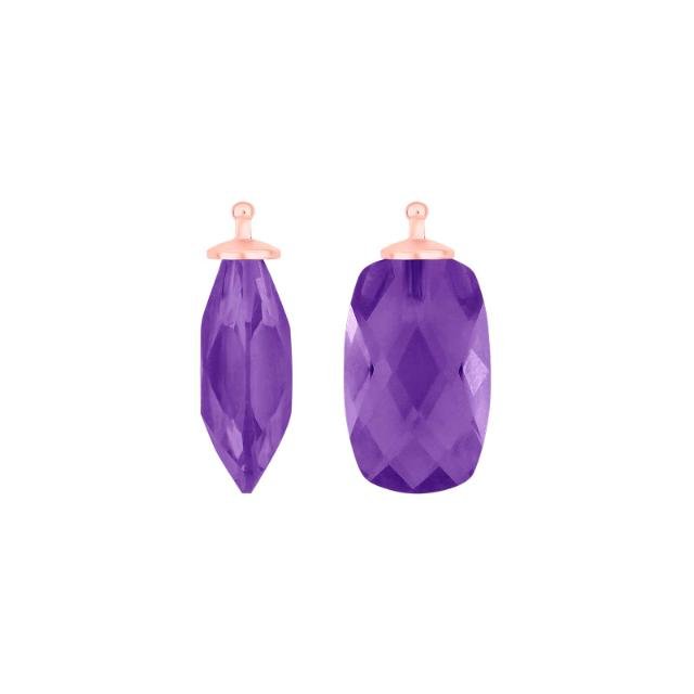 Kvartsglas facetteret farve32 m/rfg sølv - par - Urma.dk