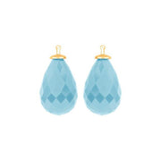 Kvartsglas facetteret farve35 m/fg sølv - par - Urma.dk